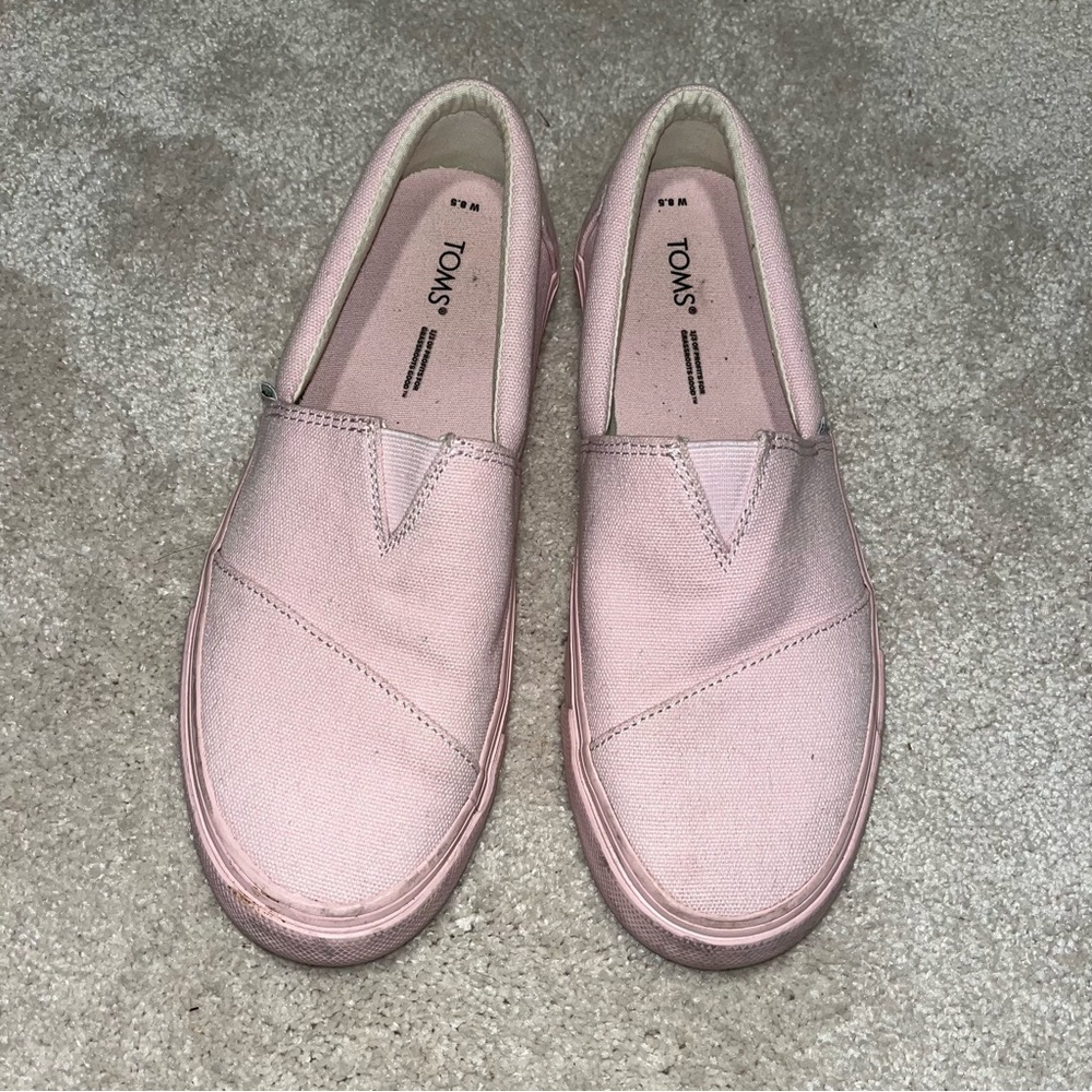 TOMS Womens Alpargata Fenix Slip On Sneakers Shoes Flats casual Pink 8.5